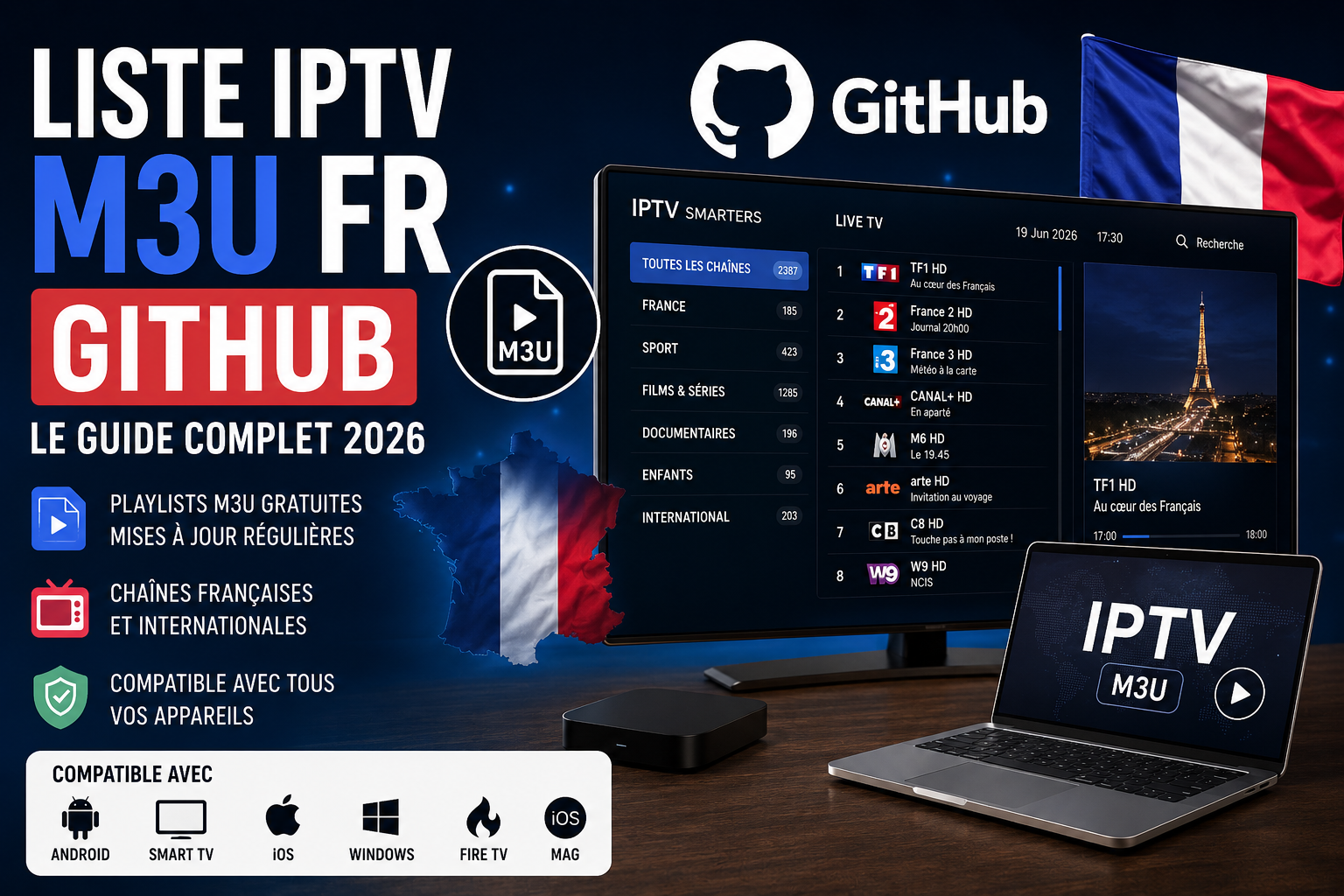 IPTV M3U FR GitHub