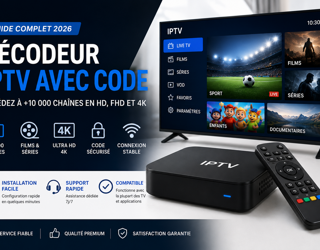 décodeur IPTV avec code