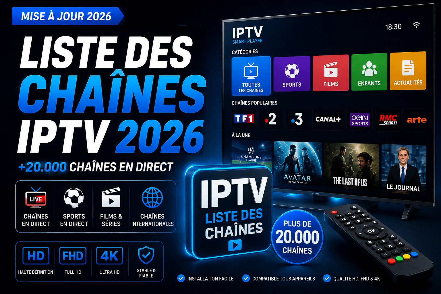 Liste des Chaînes IPTV 2026