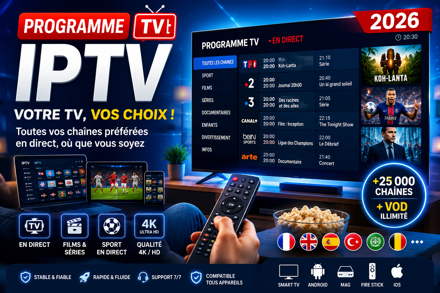 Programme TV IPTV 2026