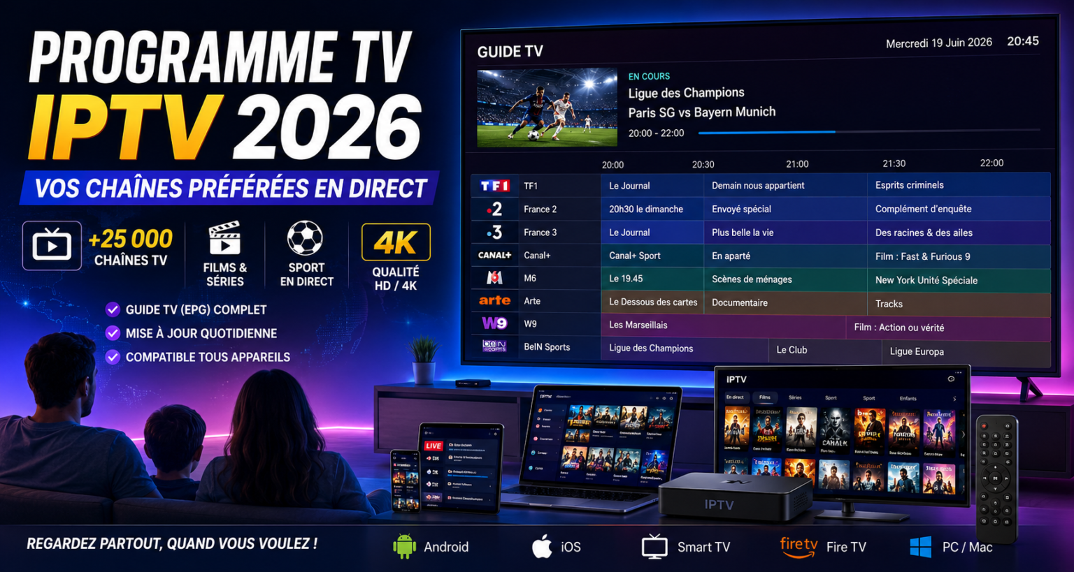 Programme TV IPTV 2026