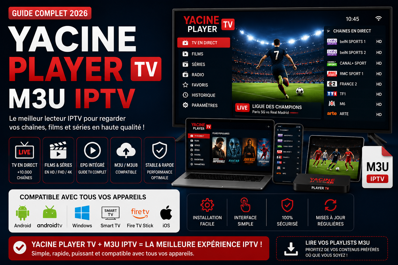EEAT pour Yacine Player TV M3U IPTV